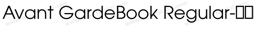 Avant GardeBook Regular字体转换